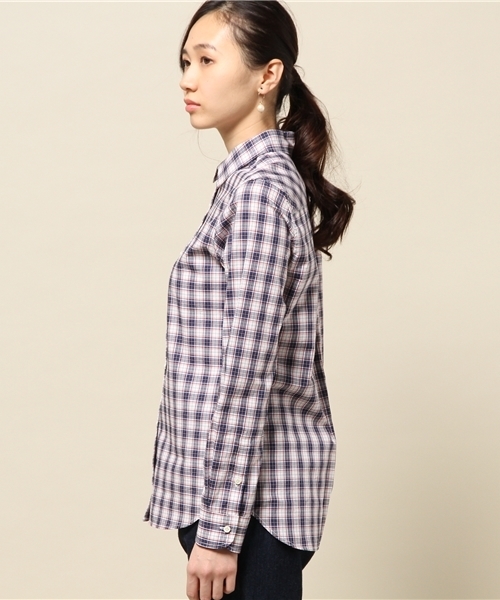 Spick & Span（スピックアンドスパン）の「サキゾメチェック レギュラーシャツ。（シャツ/ブラウス・レディース・ホワイト/レッド/レッド系その他/イエロー・FREE）」の7枚目の写真