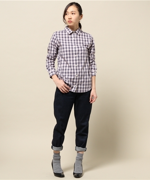 Spick & Span（スピックアンドスパン）の「サキゾメチェック レギュラーシャツ。（シャツ/ブラウス・レディース・ホワイト/レッド/レッド系その他/イエロー・FREE）」の9枚目の写真