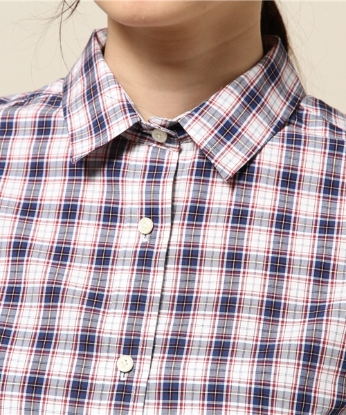 Spick & Span（スピックアンドスパン）の「サキゾメチェック レギュラーシャツ。（シャツ/ブラウス・レディース・ホワイト/レッド/レッド系その他/イエロー・FREE）」の10枚目の写真