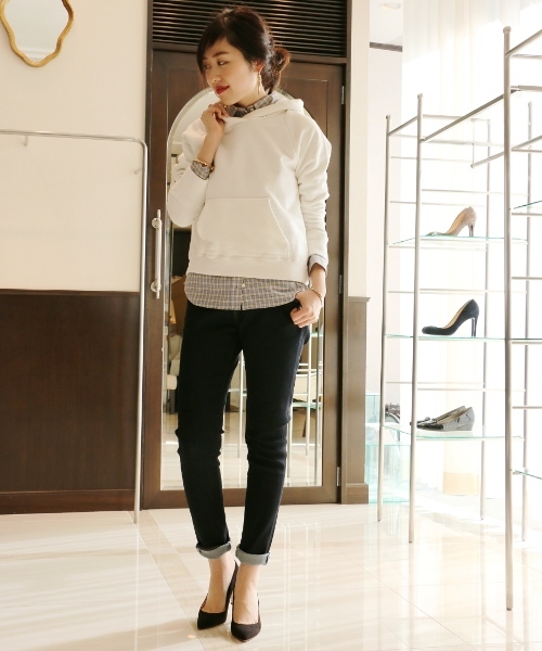 Spick & Span（スピックアンドスパン）の「サキゾメチェック レギュラーシャツ。（シャツ/ブラウス・レディース・ホワイト/レッド/レッド系その他/イエロー・FREE）」の18枚目の写真