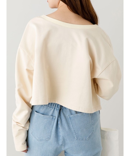 SLURR(スラ―)の「リングドットボタンショート丈プルオーバー(カーディガン/ボレロ・レディース・ベージュ/チャコールグレー/アイボリー・FREE)」の10枚目の写真