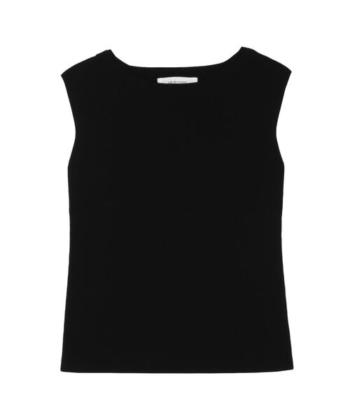 LAGUNAMOON（ラグナムーン）の「ミニマルボートネックニットプルオーバー（ニット/セーター・レディース・アイボリー/ライム/ブラック・FREE）」の3枚目の写真