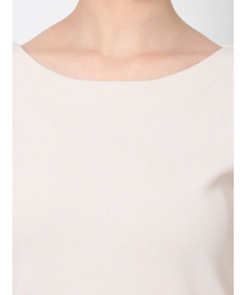 LAGUNAMOON（ラグナムーン）の「ミニマルボートネックニットプルオーバー（ニット/セーター・レディース・アイボリー/ライム/ブラック・FREE）」の8枚目の写真