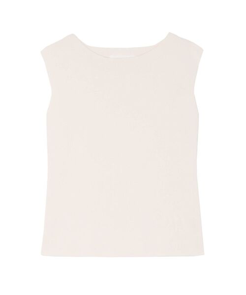 LAGUNAMOON（ラグナムーン）の「ミニマルボートネックニットプルオーバー（ニット/セーター・レディース・アイボリー/ライム/ブラック・FREE）」の21枚目の写真