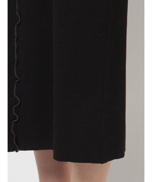 MERCURYDUO（マーキュリーデュオ）の「レイヤード風メロウニットワンピース（ワンピース・レディース・ブラック/ベージュ・FREE）」の16枚目の写真