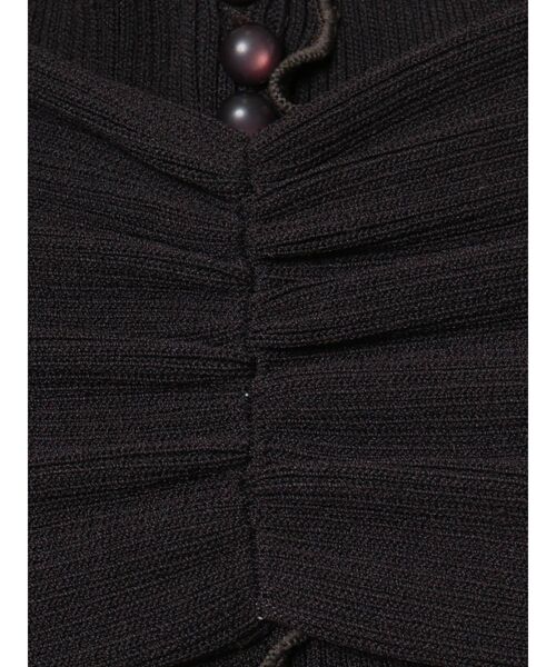 MERCURYDUO（マーキュリーデュオ）の「レイヤード風メロウニットワンピース（ワンピース・レディース・ブラック/ベージュ・FREE）」の18枚目の写真