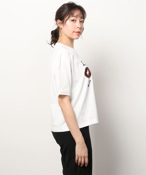 MAISON SCOTCH（メゾンスコッチ）の「ルーズフィット グラフィックTシャツ【164700】（Tシャツ/カットソー・レディース・ホワイト・X-SMALL/SMALL）」の2枚目の写真