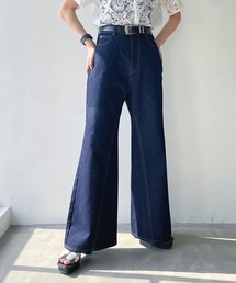 PAGEBOY | カラーデニムワイドパンツ(デニムパンツ)