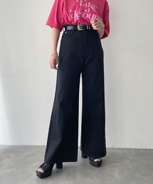 PAGEBOY | カラーデニムワイドパンツ(デニムパンツ)