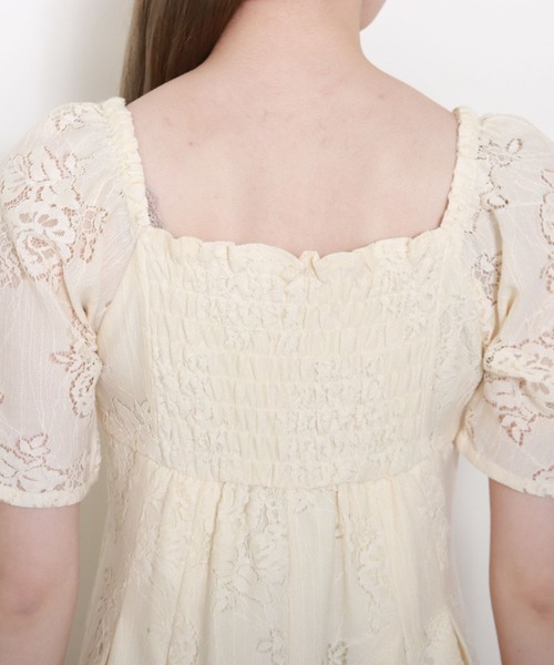 archives（アルシーヴ）の「コットンレースパフＩラインワンピース（ワンピース・レディース・ブラック/オフホワイト/アイボリー・MEDIUM）」の22枚目の写真