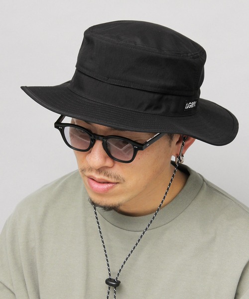 GERRY（ジェリー）の「撥水加工 ナイロン アドベンチャーハット（ハット・メンズ・ブラック/ネイビー/カーキ・FREE）」の4枚目の写真