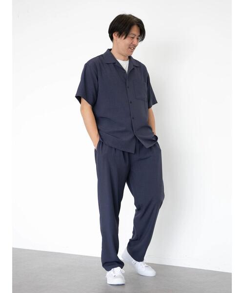 CRAFT STANDARD BOUTIQUE(クラフトスタンダードブティック)の「ポリトロオープンカラー半袖シャツ *(シャツ/ブラウス・メンズ・ブラック/ベージュ/ネイビー・LL/M/L)」の8枚目の写真