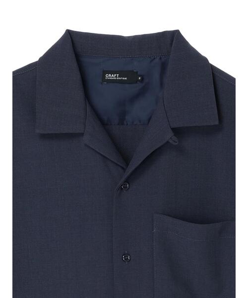 CRAFT STANDARD BOUTIQUE(クラフトスタンダードブティック)の「ポリトロオープンカラー半袖シャツ *(シャツ/ブラウス・メンズ・ブラック/ベージュ/ネイビー・LL/M/L)」の15枚目の写真