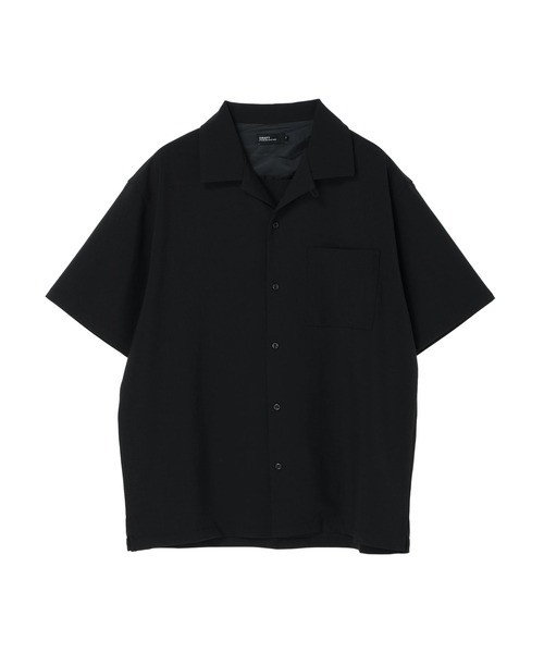 CRAFT STANDARD BOUTIQUE(クラフトスタンダードブティック)の「ポリトロオープンカラー半袖シャツ *(シャツ/ブラウス・メンズ・ブラック/ベージュ/ネイビー・LL/M/L)」の1枚目の写真