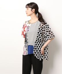 gomme | アートプリント　切替ブラウス(シャツ/ブラウス)