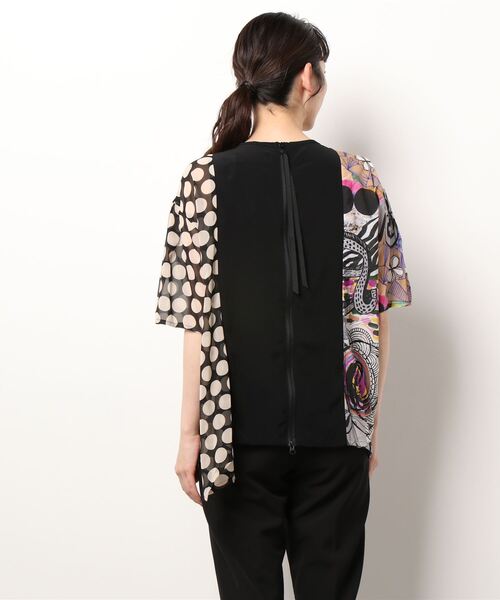 gomme（ゴム）の「アートプリント　切替ブラウス（シャツ/ブラウス・レディース・ホワイト系その他/ブラック系その他・MEDIUM）」の17枚目の写真
