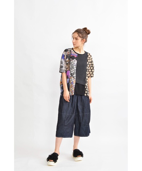 gomme（ゴム）の「アートプリント　切替ブラウス（シャツ/ブラウス・レディース・ホワイト系その他/ブラック系その他・MEDIUM）」の12枚目の写真