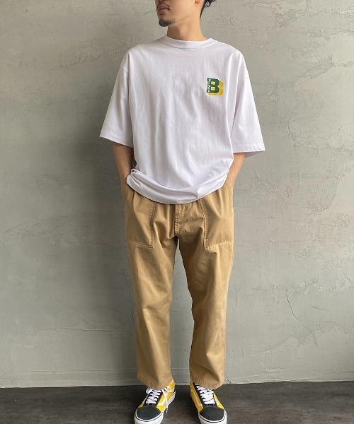 BEN DAVIS（ベンデイビス）の「[BEN DAVIS/ベンデイビス] トラベルパッチ バックワッペンTシャツ（Tシャツ/カットソー・レディース・ホワイト/ブラック/グリーン・M/L/XL）」の9枚目の写真