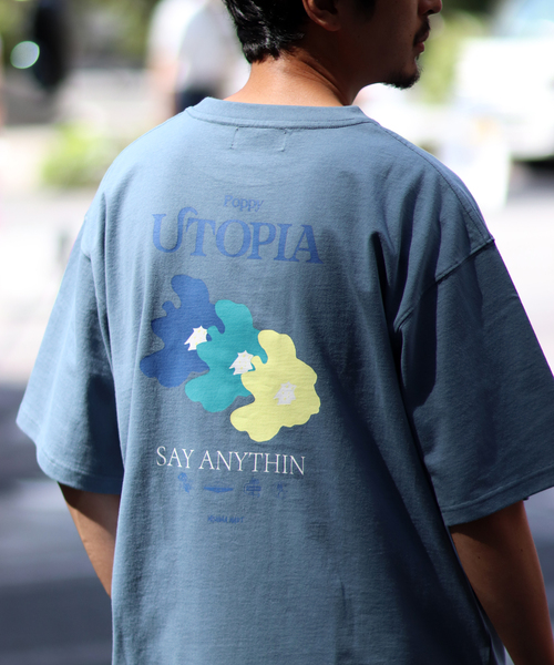 MISHIMA MART/ミシママート】ユートピア クルーネック S/S Tシャツ（T