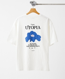 【MISHIMA MART/ミシママート】ユートピア クルーネック S/S Tシャツ