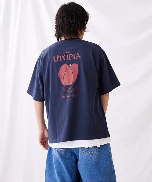 MISHIMA MART/ミシママート】ユートピア クルーネック S/S T