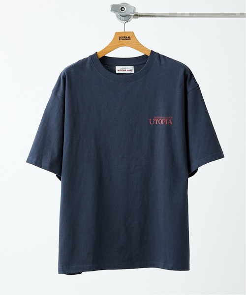 Mishima Mart UTOPIA TEE L ネイビー アートT 美品 Mishima Mart × JS UTOPIA TEE L ネイビー アートT - メルカリ