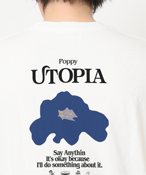 JOURNAL STANDARD（ジャーナルスタンダード）の「【MISHIMA MART/ミシママート】ユートピア クルーネック S/S Tシャツ（Tシャツ/カットソー・メンズ・ホワイト/パープル/ネイビー/イエロー/グリーン/ブルー系その他・MEDIUM/LARGE/X-LARGE）」の18枚目の写真