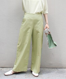 IENA | コットンリネンオックスワイドパンツ(その他パンツ)