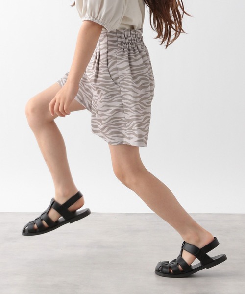 GLOBAL WORK（グローバルワーク）の「さらさら快適/柄キュロット/キッズ/274146（その他パンツ・キッズ・ライトブルー/オフホワイト/アイボリー・110cm/120cm/130cm/140cm/150cm/160cm/100cm）」の3枚目の写真