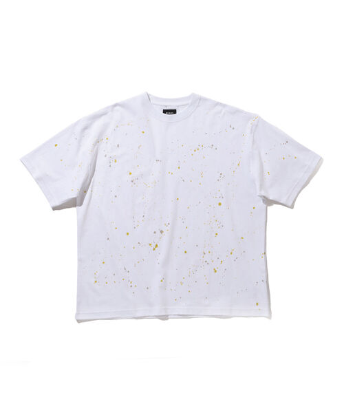 BEAMS（ビームス）の「BEAMS / ルーズフィット スプラッシュ ペイント Tシャツ（Tシャツ/カットソー・メンズ・ライム/ブルー系その他・S/M/L/XL）」の18枚目の写真