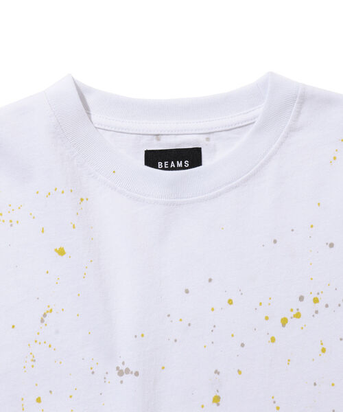 BEAMS（ビームス）の「BEAMS / ルーズフィット スプラッシュ ペイント Tシャツ（Tシャツ/カットソー・メンズ・ライム/ブルー系その他・S/M/L/XL）」の19枚目の写真