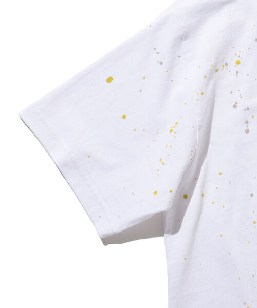 BEAMS（ビームス）の「BEAMS / ルーズフィット スプラッシュ ペイント Tシャツ（Tシャツ/カットソー・メンズ・ライム/ブルー系その他・S/M/L/XL）」の20枚目の写真