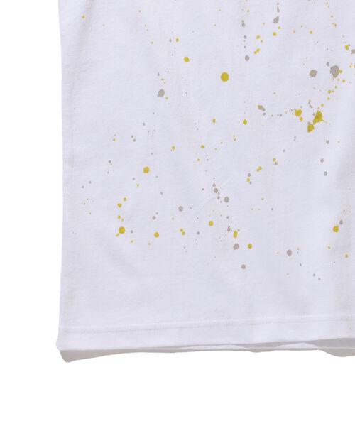 BEAMS（ビームス）の「BEAMS / ルーズフィット スプラッシュ ペイント Tシャツ（Tシャツ/カットソー・メンズ・ライム/ブルー系その他・S/M/L/XL）」の21枚目の写真