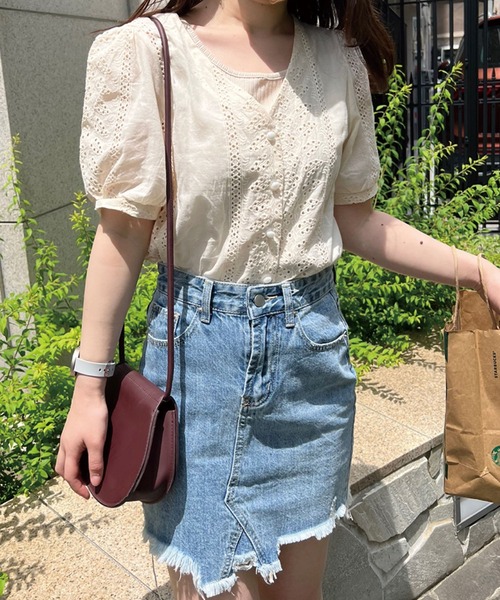 SPIGA（スピーガ）の「前ボタンケミカルレースTOPS（その他トップス・レディース・ホワイト/ベージュ・FREE）」の10枚目の写真