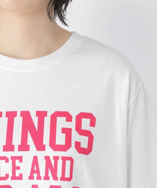 studio CLIP（スタディオクリップ）の「カレッジロゴTシャツ（Tシャツ/カットソー・レディース・スモーク/オフホワイト/アイボリー/イエロー/ブラウン/ホワイト・FREE）」の13枚目の写真