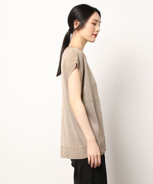 LATINA（ラティーナ）の「麻タッチワイドトップスカットソー（Tシャツ/カットソー・レディース・ベージュ/オリーブ・FREE）」の3枚目の写真