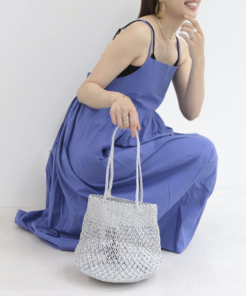 The Bagmati(ザバグマティ)の「【BAGMATI/バグマティ】メタリックマクラメ ラウンドバッグ(トートバッグ・レディース・その他1・FREE)」の3枚目の写真