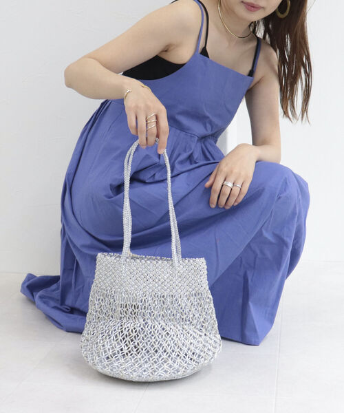 The Bagmati(ザバグマティ)の「【BAGMATI/バグマティ】メタリックマクラメ ラウンドバッグ(トートバッグ・レディース・その他1・FREE)」の5枚目の写真