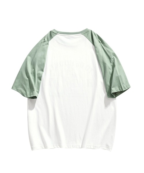 HOOK（フック）の「HOOK -original- アメカジイラストプリントラグランスリーブ半袖TEE (SS)（Tシャツ/カットソー・メンズ・ブラック/ネイビー/ミント/レッド・M/XL/L）」の7枚目の写真