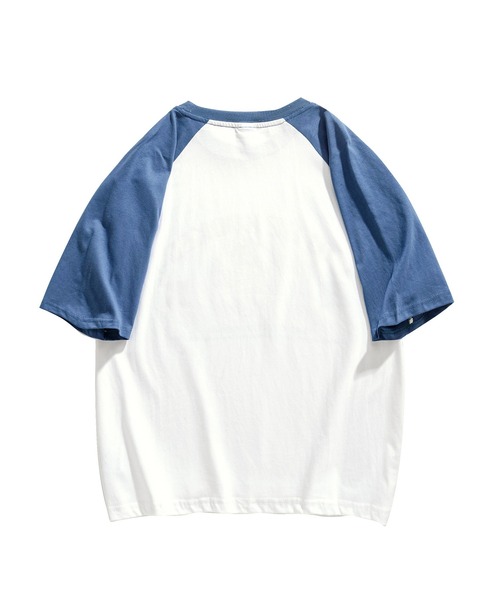 HOOK（フック）の「HOOK -original- アメカジイラストプリントラグランスリーブ半袖TEE (SS)（Tシャツ/カットソー・メンズ・ブラック/ネイビー/ミント/レッド・M/XL/L）」の9枚目の写真