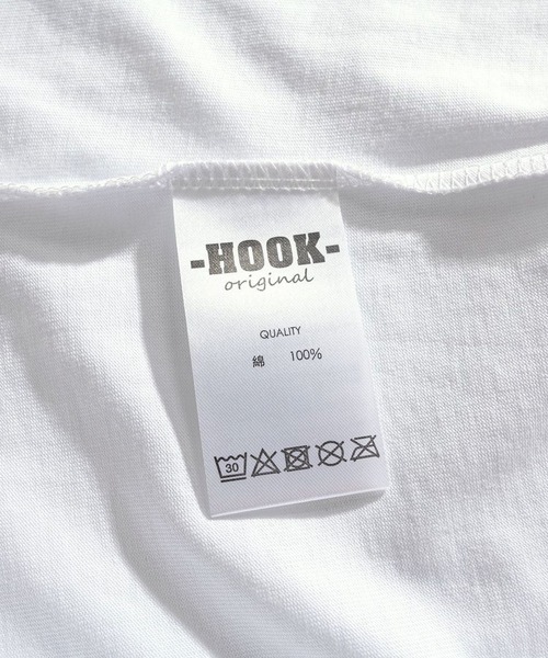 HOOK（フック）の「HOOK -original- アメカジイラストプリントラグランスリーブ半袖TEE (SS)（Tシャツ/カットソー・メンズ・ブラック/ネイビー/ミント/レッド・M/XL/L）」の15枚目の写真