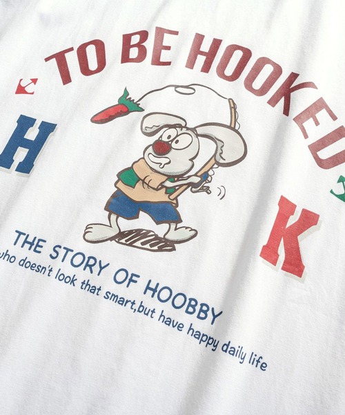 HOOK（フック）の「HOOK -original- アメカジイラストプリントラグランスリーブ半袖TEE (SS)（Tシャツ/カットソー・メンズ・ブラック/ネイビー/ミント/レッド・M/XL/L）」の12枚目の写真