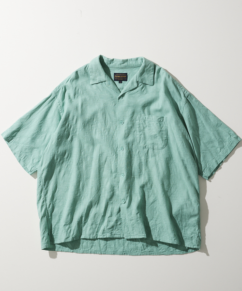 PENDLETON（ペンドルトン）の「【PENDLETON / ペンドルトン】別注 MESH ジャガードシャツ（シャツ/ブラウス・メンズ・グリーン/ピンク/ホワイト・LARGE/MEDIUM）」の3枚目の写真