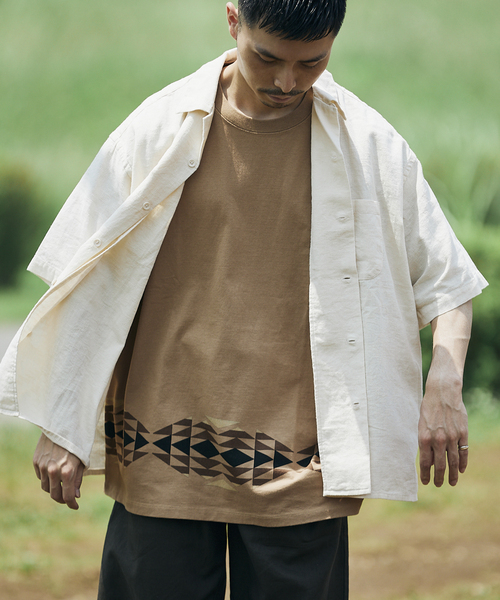 PENDLETON（ペンドルトン）の「【PENDLETON / ペンドルトン】別注 MESH ジャガードシャツ（シャツ/ブラウス・メンズ・グリーン/ピンク/ホワイト・LARGE/MEDIUM）」の5枚目の写真