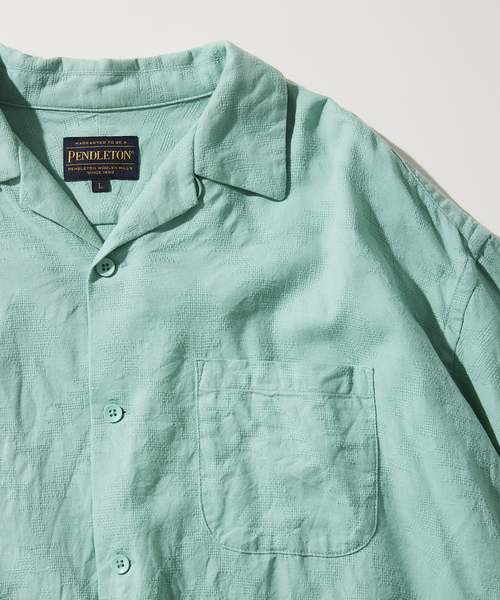 PENDLETON（ペンドルトン）の「【PENDLETON / ペンドルトン】別注 MESH ジャガードシャツ（シャツ/ブラウス・メンズ・グリーン/ピンク/ホワイト・LARGE/MEDIUM）」の16枚目の写真