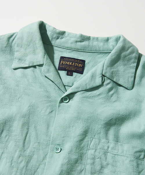 PENDLETON（ペンドルトン）の「【PENDLETON / ペンドルトン】別注 MESH ジャガードシャツ（シャツ/ブラウス・メンズ・グリーン/ピンク/ホワイト・LARGE/MEDIUM）」の17枚目の写真