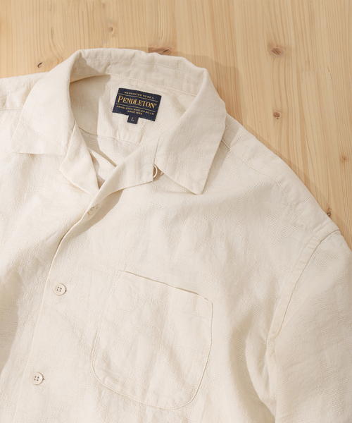 PENDLETON（ペンドルトン）の「【PENDLETON / ペンドルトン】別注 MESH ジャガードシャツ（シャツ/ブラウス・メンズ・グリーン/ピンク/ホワイト・LARGE/MEDIUM）」の18枚目の写真