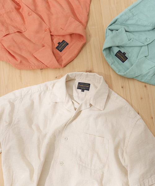 PENDLETON（ペンドルトン）の「【PENDLETON / ペンドルトン】別注 MESH ジャガードシャツ（シャツ/ブラウス・メンズ・グリーン/ピンク/ホワイト・LARGE/MEDIUM）」の19枚目の写真