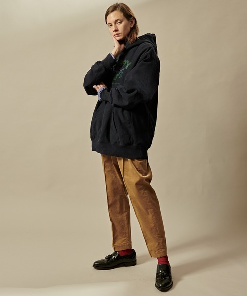 kha:ki(カーキ)の「「KHA:KI / カーキ」1-TUCK CORD TROUSERS(その他パンツ・レディース・ベージュ/ブルー/アイボリー・1/2)」の7枚目の写真