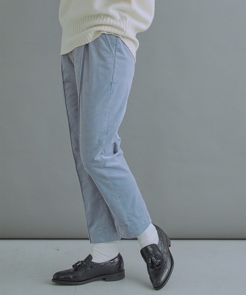 kha:ki(カーキ)の「「KHA:KI / カーキ」1-TUCK CORD TROUSERS(その他パンツ・レディース・ベージュ/ブルー/アイボリー・1/2)」の8枚目の写真